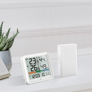 <strong>Temperature</strong>/Humidity Measurement and Correction Function <strong>Time</strong> Date Display Emo-ji Air Comfort Indicator - Product Image 1