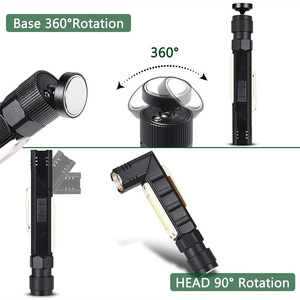 ไฟฉายคาดหัว2 In 1,ไฟฉายLEDขนาดเล็ก90องศาชาร์จด้วยUSBไฟฉายยุทธวิธี - Product Image 2