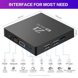 2025 Z1 4K HD TV Set-Top Box con control remoto por voz infrarrojo de doble frecuencia Procesador de cuatro núcleos Fuente directa de fábrica - Product Image 2