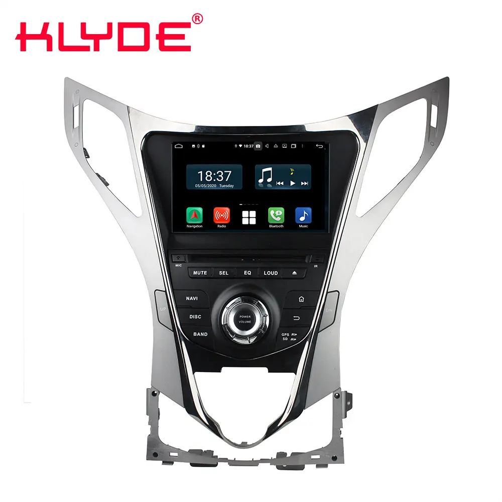 KLYDE android 10 radio dvd coche para Hyundai Azera grandeza HG I55 2011, 2012 con dsp de carplay de pantalla