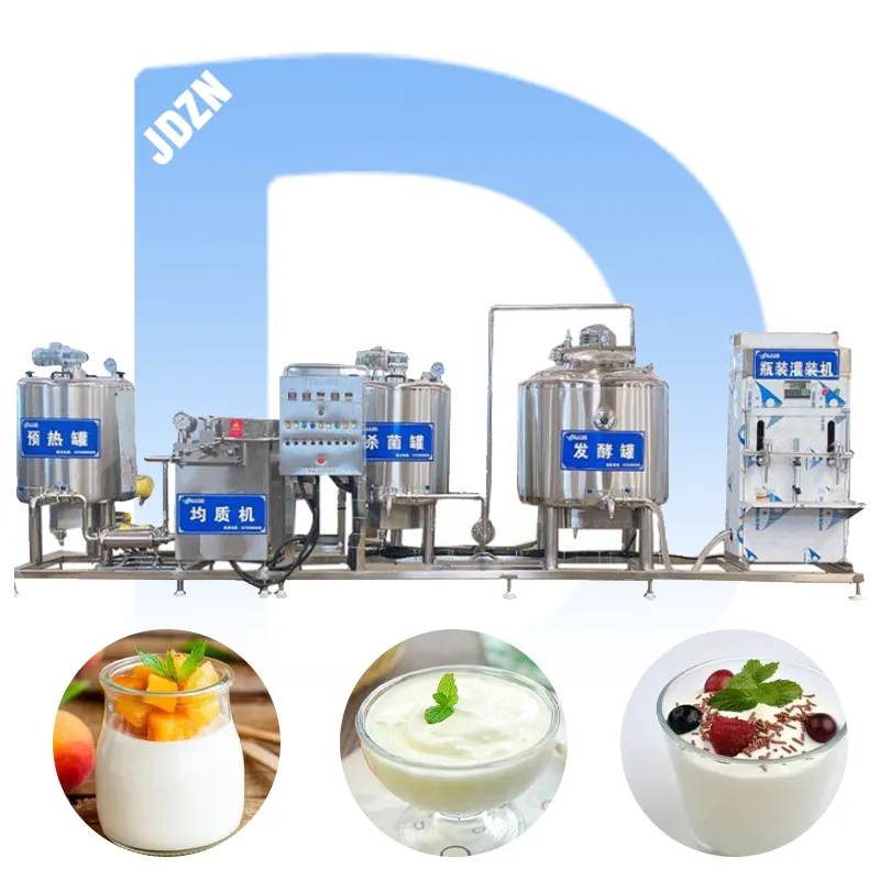 Línea de producción industrial de queso y yogur para pasteurización de leche a pequeña escala, máquinas de procesamiento de lácteos