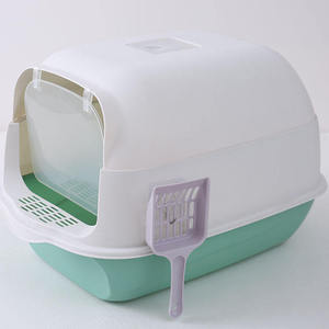 C & C kedi kum kabı es çift amaçlı kedi kum kabı kedi kum kabı anti-koku tamamen kapalı sıçrama geçirmez Bedpan hayvan tuvaleti - Product Image 4