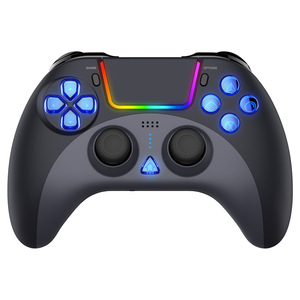 El más nuevo controlador inalámbrico ps4 con conector para auriculares de 6 ejes P4 Blue tooth GamePad compatible con PS3/ios teléfono móvil/joystick de juego de PC