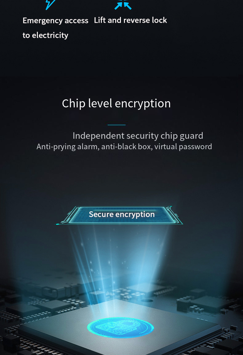 aluminium alloy lock room hotel apartment beautiful lock one-button unlocking control lock applet smart system electronic smarts