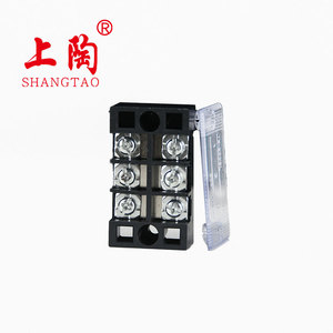 Bloque de terminales fijo Tb-2503 600V 25A 3P Terminal de tornillo Conector modular Bloque de terminales - Product Image 2