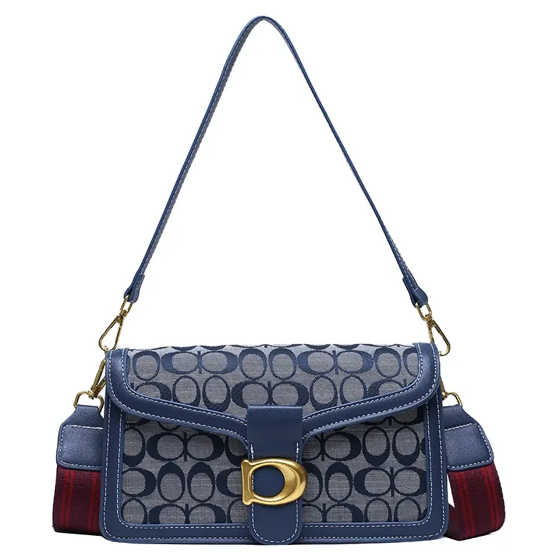 Chamreb novos europeus e americanos denim saco dionisíaco saco das mulheres multi-funcional crossbody ombro axilas saco