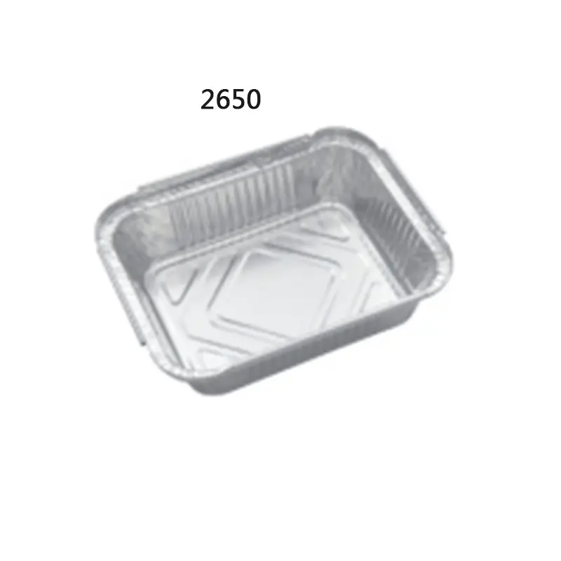 Contenitore in foglio di alluminio per uso alimentare leggero da asporto multifunzionale per uso domestico di spessore