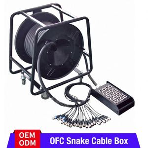 OEM Professional 24CH XLR Snake Cable Caja de escenario de 32 canales con entrada/salida XLR macho para sonido en vivo y estudio - Product Image 2