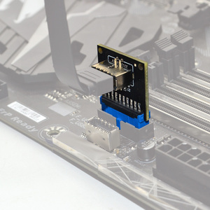 Scheda madre USB3.0 19Pin per TYPE-E Connettore USB3.1 Pannello Frontale Presa 20P per 19P Header Adattatore di Estensione - Product Image 2
