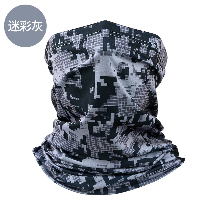 Milk Silk Headscarf - Camouflage Gray