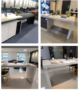F Open Kitchen Dining Table Counter Pull-out Telescopic Rock Slab Centre Island bar Extension <strong>Linear</strong> <strong>Slides</strong> Heavy Duty <strong>Rails</strong> - Product Image 2