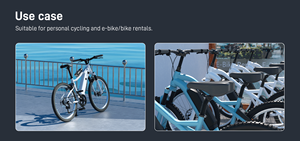 Escanee la aplicación de código QR para desbloquear automáticamente a prueba de agua IP66 Ble Bluetooths Antirrobo Smart Sharing Candado para bicicleta - Product Image 5