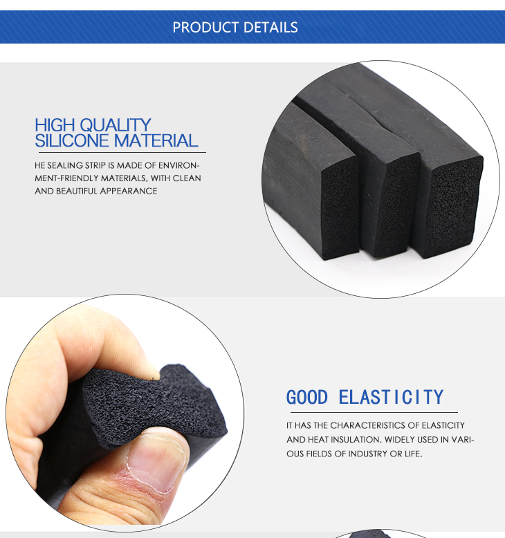 Custom Extruded Profile Aluminium Window Door Car Weather Glass Bottom Edge Epdm Rubber Seal Strip