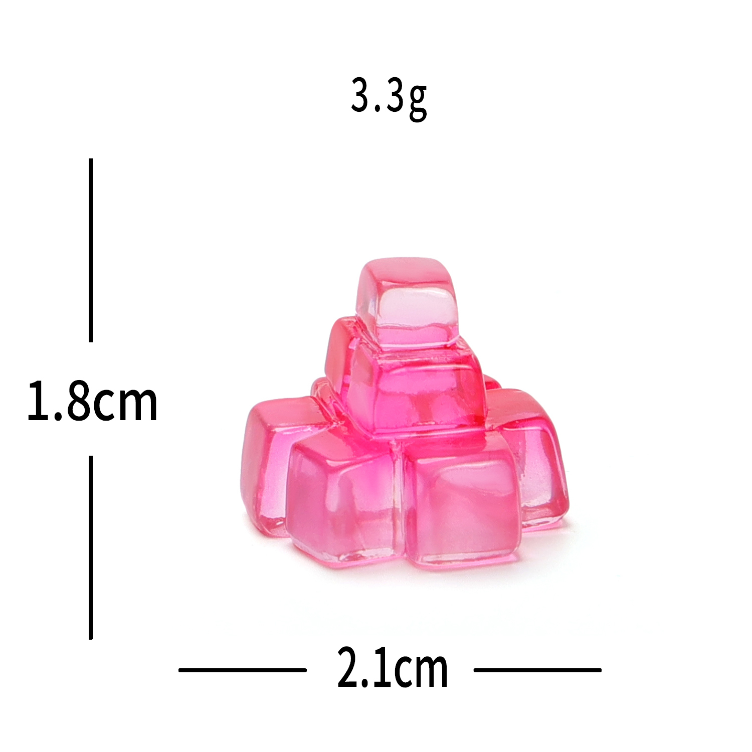 Cubetti di gelatina di anguria