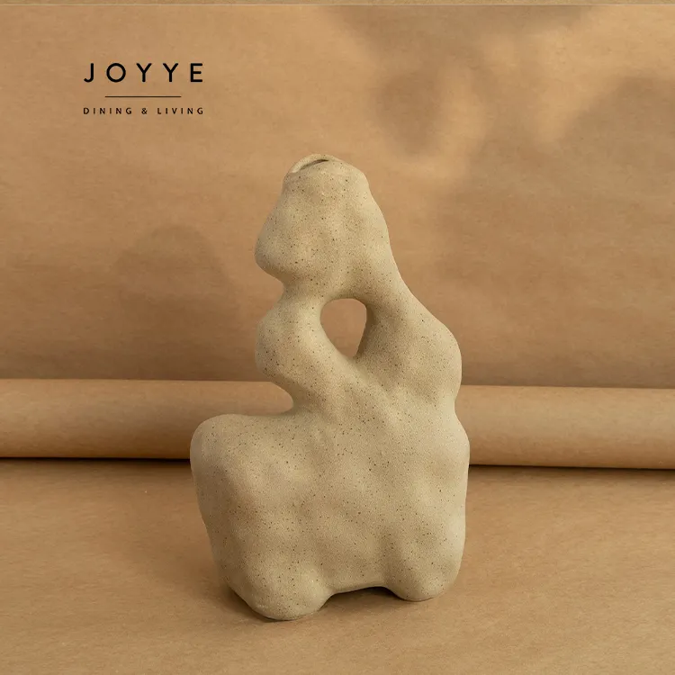 JOYYE Design unico vaso in ceramica irregolare accessori per la casa arredamento minimalista della stanza vasi di fiori di nuova moda