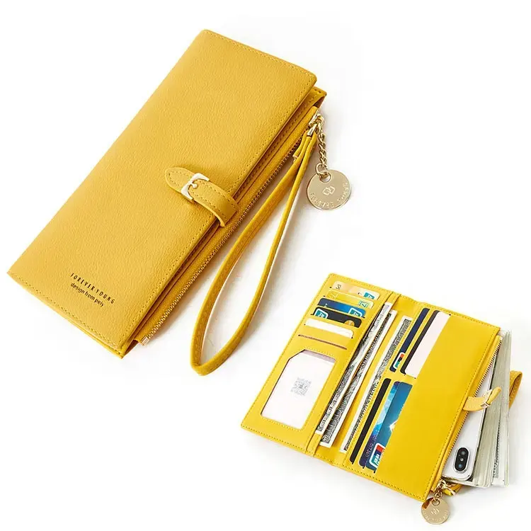 Bracelet femme portefeuille pochette fermeture éclair téléphone poche porte-cartes long portefeuille femme portefeuille porte-monnaie