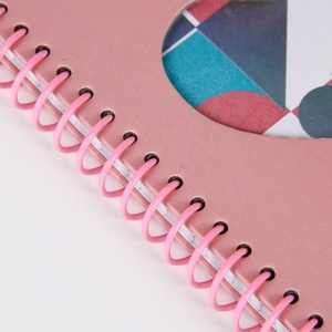 Custom <strong>New</strong> Design A5 Pink Hard Cover Printing Spiral Notebook <strong>Writing</strong> Pads for Student - Product Image 6