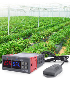 Termostato Digital STC-3028 Control de temperatura y humedad, termómetro con controlador higrómetro, CA de 110V, 220V, CC de 12V, 24V, 10A