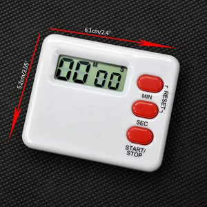 Timer da cucina visualizzato con Display a LED allarme elettronico digitale per la lettura e l'apprendimento degli studenti in plastica - Product Image 4