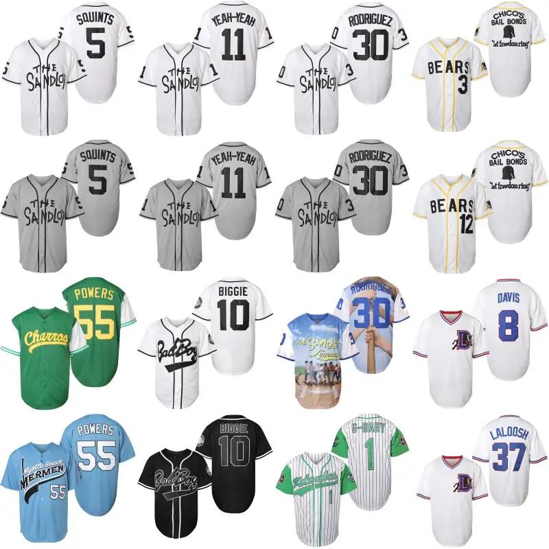 Atacado Baseballs jersey T Shirts Alta Qualidade Jersey Uniforme Em Branco Personalizado Crianças homens jersey personalizado