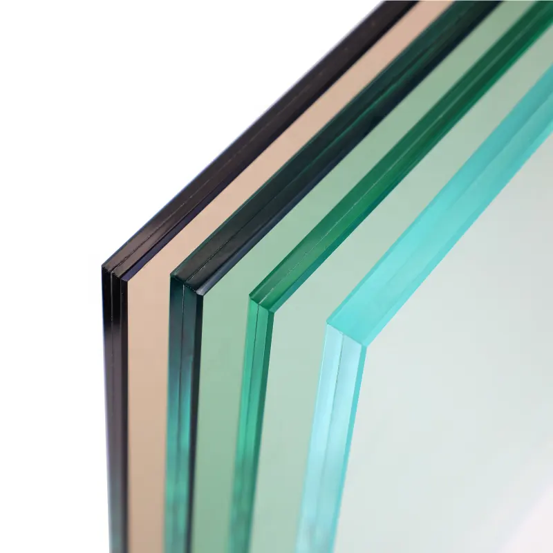 Laminated Glass PVB SGP annealed tempered toughened insulated clear float laminating glass 331 441 552 6.38mm 8.38 10+1.52+10mm