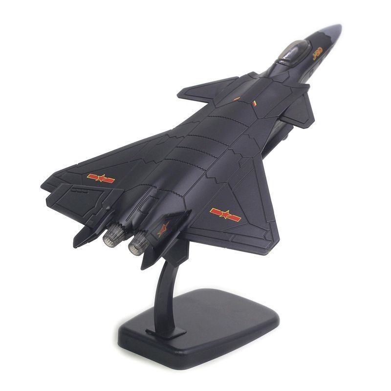 J-20 alloy fighter black - including stand