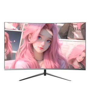 מחיר זול 23.8 27 אינץ '2k מסך מעוקל 60hz 75hz 100hz lcd צג לשימוש ביתי