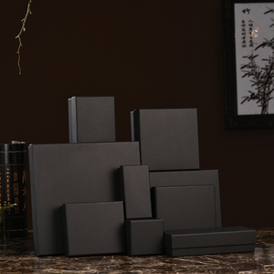 Đen kraft giấy trường hợp quà tặng với trên và dưới Bìa mỹ phẩm quà tặng bao bì hộp giấy <span class=keywords><strong>instorage</strong></span> hộp - Product Image 3