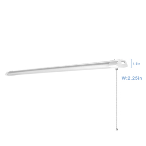 4FT LED dükkanı işıkları fikstür çekme zinciri işletilen garaj atölye bodrum için 4000K doğal beyaz hoparlör CE - Product Image 4