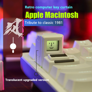 Mac Macintosh estilo retro personalidad translúcido keycap regalo 80s Teclado mecánico adecuado para reemplazo keycap