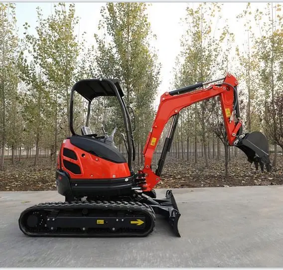 2.5 ton sıfır kuyruk mini kepçe bagger kauçuk parça ucuz fiyat mini ekskavatör