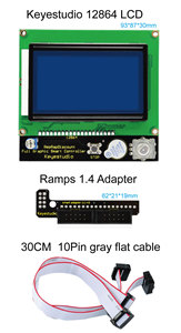 Keyestudio ramps1. 4 3D Smart Controller 12864 modulo LCD + cavo + adattatore scheda 3D Kit stampante - Product Image 4