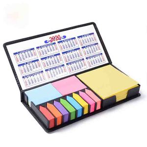 Juego de caja de PU personalizado con autoadhesivo magnético mensual semanal Calendario de escritorio planificación Bloc de notas para la escuela oficina o uso de regalo - Product Image 2