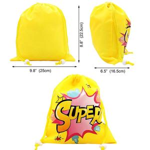 Thân Thiện Với Môi Khuyến Mãi Polyester Thăng Hoa Tái Chế Siêu Anh Hùng Bên Mua Sắm Ủng Hộ Dây Kéo Túi - Product Image 4