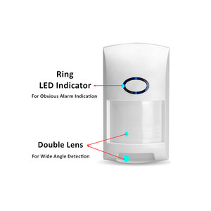 Sensor de movimiento infrarrojo inalámbrico de 433MHz, Detector de movimiento de alarma PIR inmune a mascotas Digital antirrobo para sistema de alarma de seguridad - Product Image 3