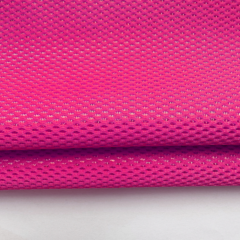 Burgundy Breathable Wicking Mesh Fabric for Shoe Lining