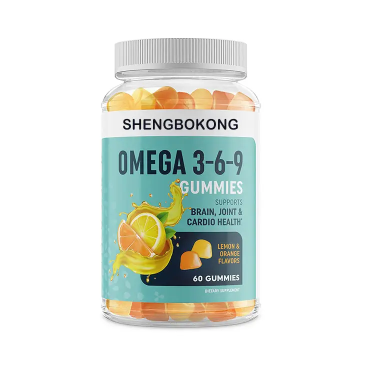 Oem axit béo Omega 369 Gummy trẻ em người lớn dầu cá DHA Omega 3 Gummies