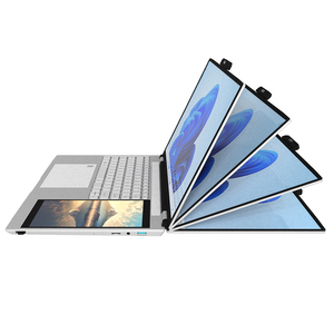 ノートパソコンコンピュータデュアルスクリーンノートPCポータブル15.6 + 7インチ1920x1080タッチスクリーンIntel N100ノートパソコンビジネス用オリジナル - Product Image 5