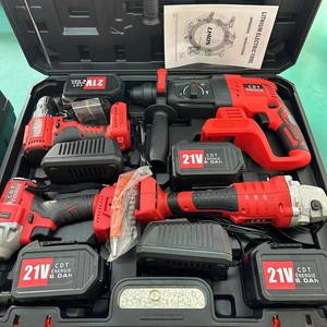 कई कार्यों के लिए बहु-कार्यात्मक पूर्ण लिथियम बैटरी के साथ चार टुकड़े इलेक्ट्रिक उपकरण सेट - Product Image 2