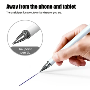 2-in-1 ปากกาสไตลัสดําสําหรับ iPhone iPad Pro Mini Air Android Microsoft หน้าจอสัมผัสแบบ Capacitive ทั้งหมด-สําหรับการเขียนการวาดภาพ - Product Image 3