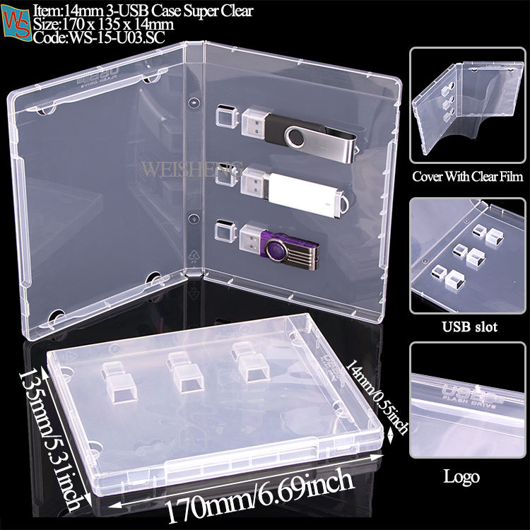 Boîtier U03 14 mm 3 USB