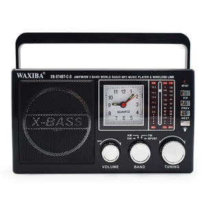 Multi Funzione AM/FM/SW 3 Band Del Mondo Ricevitore Radio Portatile del Pannello Solare Esterna Ricaricabile Radio con la Torcia Puntatore Orologio - Product Image 2