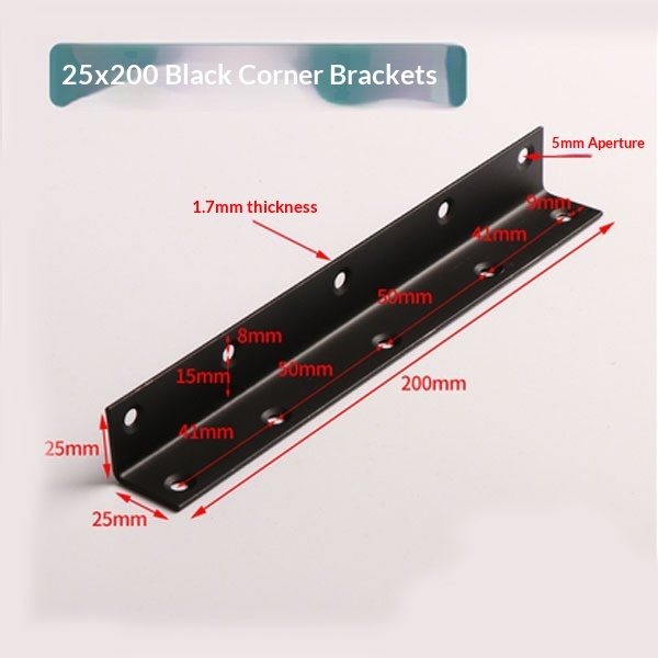 Black 25mm * 200mm