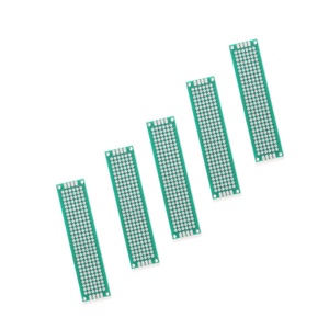 5個2x8cm両面プロトタイプPCBユニバーサルプリント回路基板DIYfor Arduino 2.54mmガラス繊維2 * 8cm 20x 80mm 20*80mm - Product Image 1