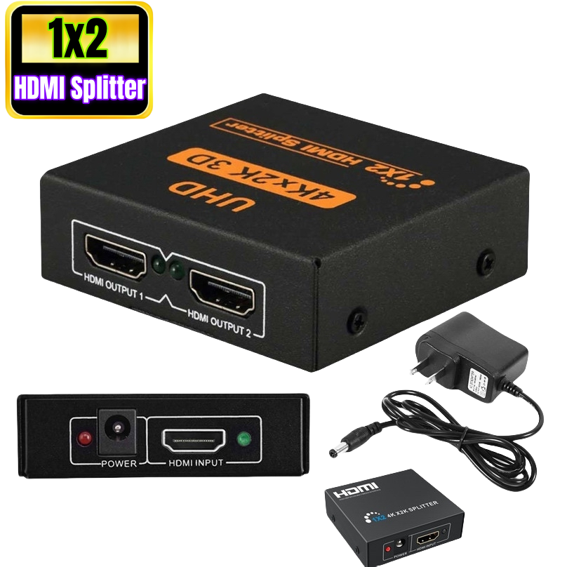 HDMI Splitter 1x2---/Black