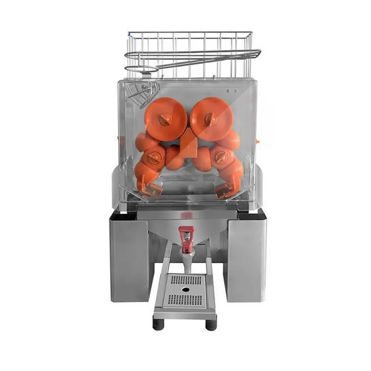 Máquina fresca espremida de suco de abacaxi e laranja