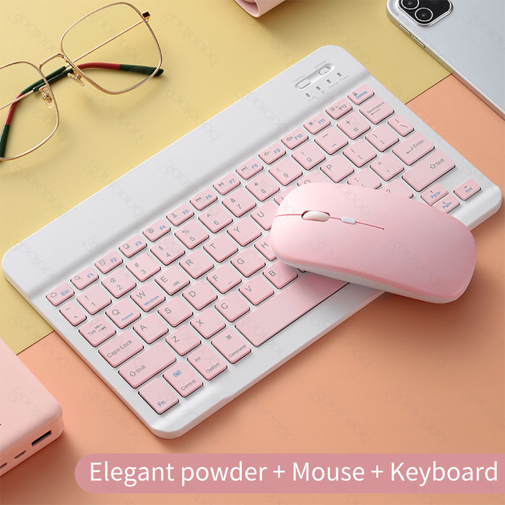 Clavier et souris rose