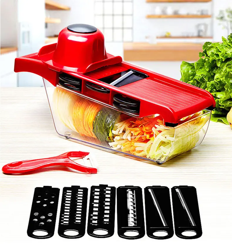 RAYSHINE 10 in 1 food chopper kitchen tool multifunzionale manuale mandoline food affettatrice per verdure chopper cutter