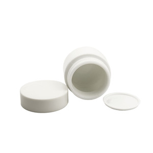Luxury 15 ml 20 ml 30 <strong>m</strong> 50 ml 100 ml Round Opal White Glass Cosmetic <strong>Jar</strong> with White Screw Lid - Product Image 3