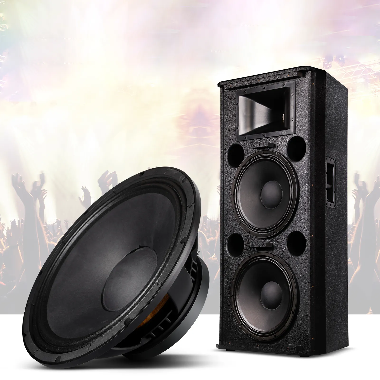 Biner D825 Professional 15-Zoll 1000 W Lautsprecher Outdoor Active Way Vollspektrum professionelles Audio Lautsprecher-Soundsystem